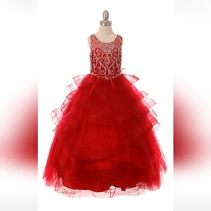 Gorgeous jewel beaded tapered skirt dress